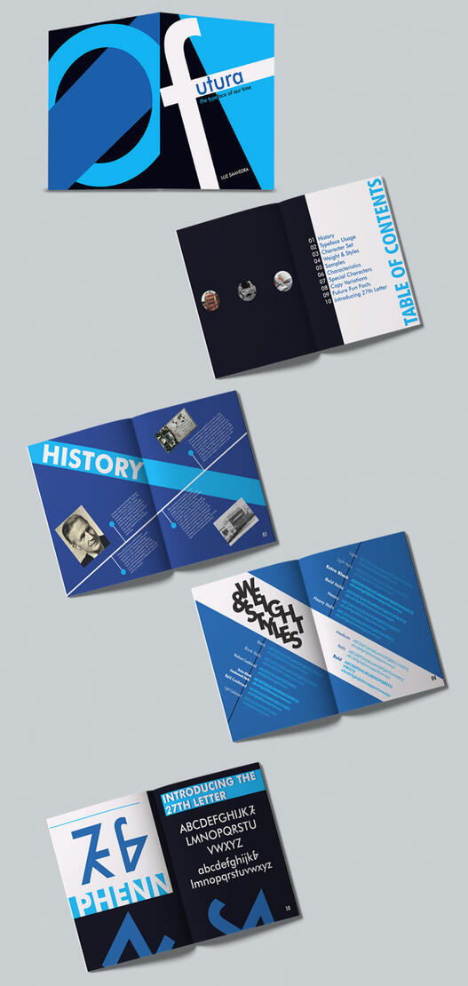 Font Book & 27th Letter Design | Typography II | Spring 2024 | Adobe Indesign, Illustrator, & Photoshop